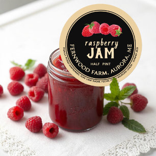 Redonda Raspberry Jam Classic Round Pegatina