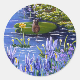 Redonda Ratón pegatina 2 Lilypad