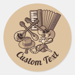 Redonda Rebetiko Icons Pegatina