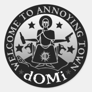 Redonda ¡Recepción al pegatina molesto!