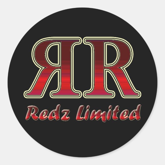 Redonda Redz Limited Pegatina (Anverso)
