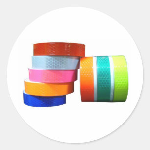 Redonda Reflectores de cinta de Pegatina de PVC reflectant