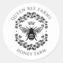 Regal Queen Bee Honey Farm Beekeeper Pegatina