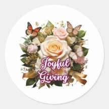 Regalar con Alegría — Pegatina Inspiradora para la