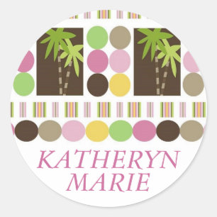 Redonda Reina del pegatina de la selva