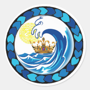 Redonda Reino de Pacifica LG Pegatina New World Faerie