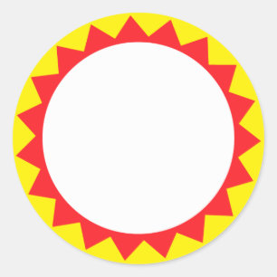 Redonda Rellene su propio pegatina de descuento o precio d