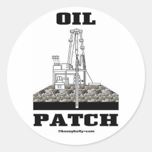 Redonda Remiendo del aceite, pegatina del campo
