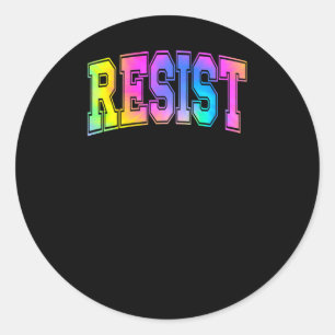 Redonda Resist Tie-dye Pegatina