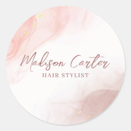 Redonda Resumen Pegatina Líquido De Tinta Alcohólica