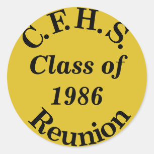 Redonda Reunión de secundaria de Cuyahoga Falls - pegatina