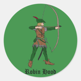 Redonda Robin Hood Pegatina