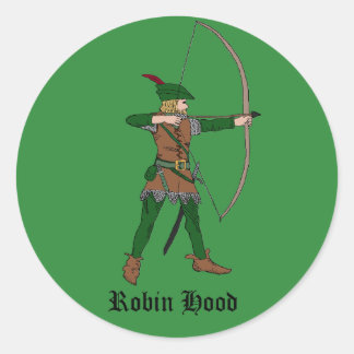 Redonda Robin Hood Pegatina