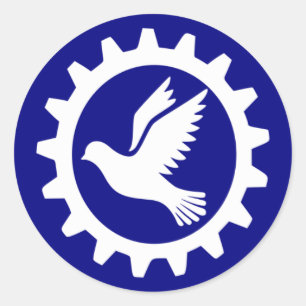 Redonda RobotFreedom.com Pegatina