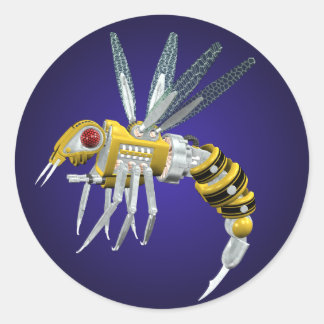 Redonda Robotic Wasp Pegatina