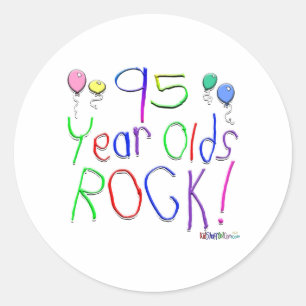 Redonda ¡Rock De Los 95 Años! Pegatina