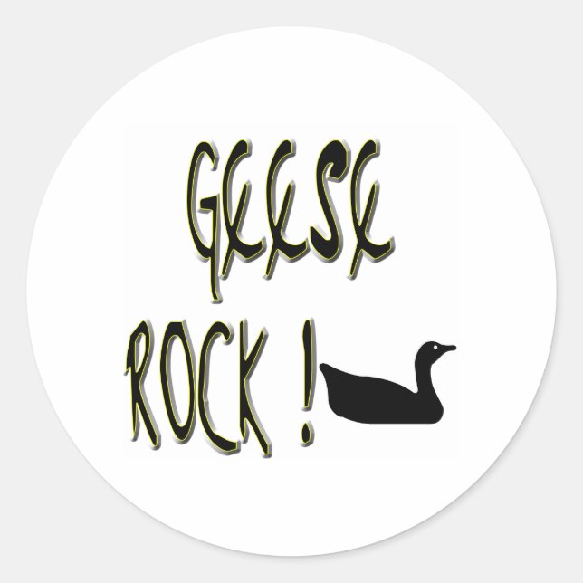 Redonda Rock Geese. Pegatina (Anverso)