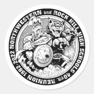 Redonda Rock Hill y el Pegatina de la Alta Reunión del Nor