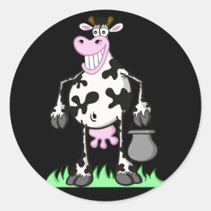 Redonda roedor "dibujo animado " del pegatina