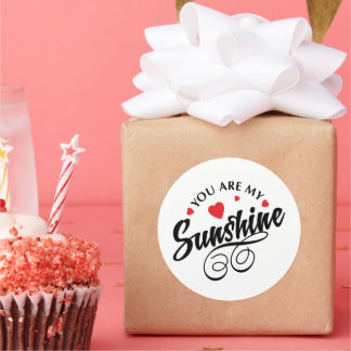 Redonda Rojo y negro mi sol pegatina redondo