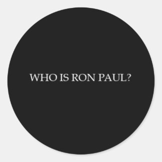 Redonda Ron Paul pegatina