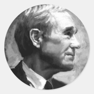 Redonda Ron Paul pegatina basic