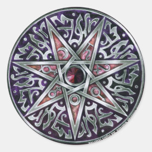 Redonda Ronda De Pegatina De Star Of Fey