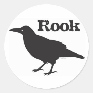 Redonda Rook Pegatina