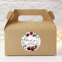 Redonda Rosa de Borgoña Pegatina de Ronda