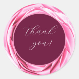 Redonda Rosa metálico Pegatina redondo rosado