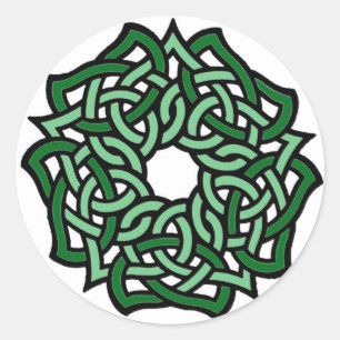 Redonda Rosa Pegatina irlandés