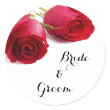 Rosa roja acuarela - Pegatina Rosa