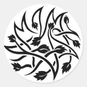 Redonda Rosana Tattoo Pegatina