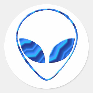 Redonda Roswell Alien Pegatina