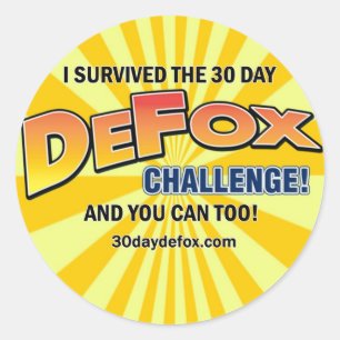 Redonda Round DeFox Pegatina
