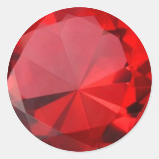 Redonda Ruby Pegatina
