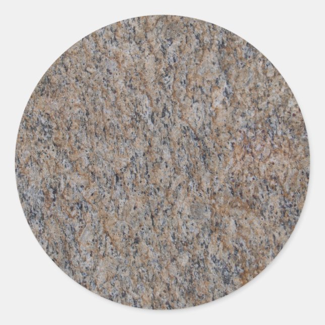 Redonda Rusty Brown Marble Round Pegatina (Anverso)