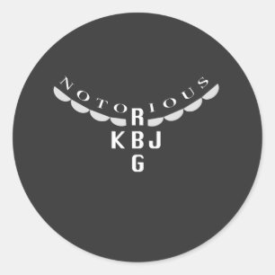 Redonda Ruth Ginsburg y Ketanji Jackson Pegatina