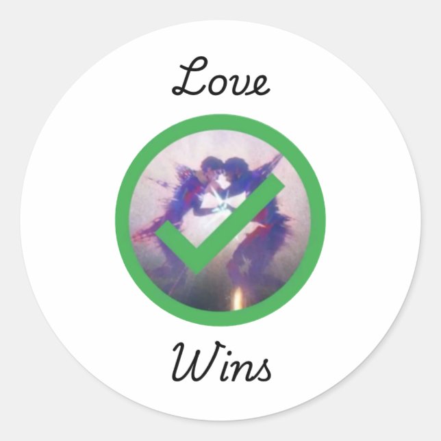 Redonda S2 Jayvik Love Wins Pegatina (Anverso)