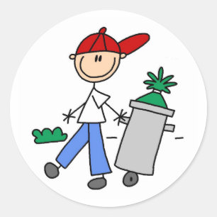 Redonda Sacar El Pegatina De La Basura