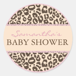 Redonda Safari Chica Pegatina CHE