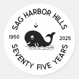 REDONDA SAG HARBOR HILLS 75TH PEGATINA