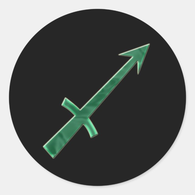 Redonda Sagittarius #3 Pegatina (Anverso)