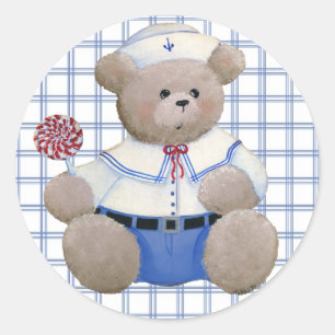 Redonda Salior Bear Pegatina