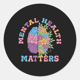Redonda Salud Mental S Pegatina 38
