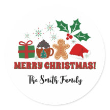 Saludos de vacaciones - Pegatina editable