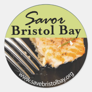 Redonda Savor Bristol Bay Pegatina