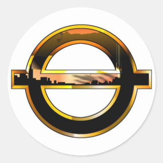 Redonda saykay Pegatina