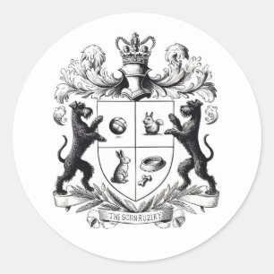 Redonda Schnauzer Coat of Arms Pegatina