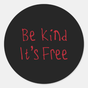 Redonda Sé amable, es Pegatina libre